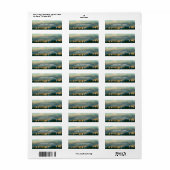 Rustikale Landschaft Pine Tree Rücksendeadresse (Vorne)