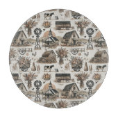 Rustikale Landschaft Schneidebrett (Vorderseite)