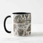 Rustikale Landschaft Tasse (Links)