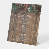 Rustikale Landschaft Weihnachtsgarten mit Cinnamon Sockelschild (Vorderseite)