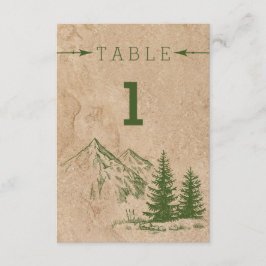 Rustikale Landschaftliche Gebirgskette Hochzeiten Einladung