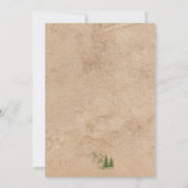 Rustikale Landschaftliche Hochzeitskarte Einladung (Rückseite)