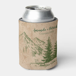 Rustikale Landschaftliche Hochzeitsreise Dosenkühler