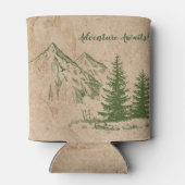 Rustikale Landschaftliche Hochzeitsreise Dosenkühler (Rückseite)