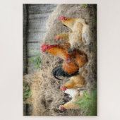 Rustikale Landtiere Puzzle (Vertikal)