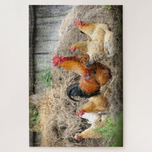 Rustikale Landtiere Puzzle (Vertikal)