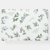 Rustikale Landtiere Stallengrün Boy Babydusche Gästebuch (Rückseite)