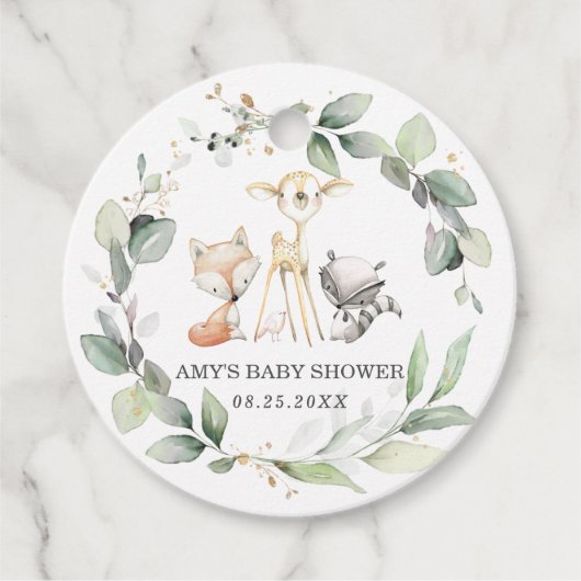 Rustikale Landtiere Vielen Dank Geschenkanhänger (Vorderseite)