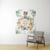 Rustikale Landtiere willkommen Wandteppich (Beispiel)