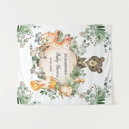 Rustikale Landtiere willkommen Wandteppich (Vorderseite (Horizontal))