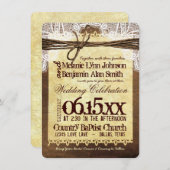 Rustikale Landtypografie - Einladungen zur Hochzei (Vorne/Hinten)