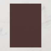 Rustikale Landwaldlichter Hochzeitsdetails Begleitkarte (Rückseite)