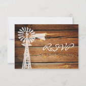 Rustikale Landwaldzerne-RSVP-Karten RSVP Karte (Rückseite)