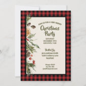 Rustikale Landwarme Buffalo Karierte Party Einladu Einladung (Vorderseite)