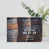 Rustikale Landweingartenkarte Einladung (Stehend Vorderseite)