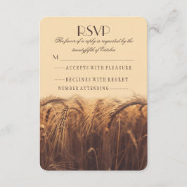 Rustikale Landweizenhochzeit RSVP-Karten RSVP Karte