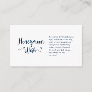 Rustikale Landwirtschaft, Navy Blue, Honeymoon Wis Begleitkarte