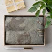 Rustikale landwirtschaftliche Kuh Rind Western Bau Seidenpapier (Geschenk)