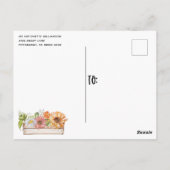 Rustikale Lantern Bridal Dusche Einladung Postkarte (Rückseite)