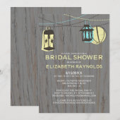 Rustikale Lanterns Bridal Dusche Einladungen (Vorne/Hinten)