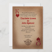 Rustikale Las Vegas Wedding Cards Einladung (Vorderseite)