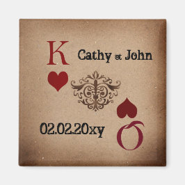 Rustikale Las Vegas Wedding Cards Magnet