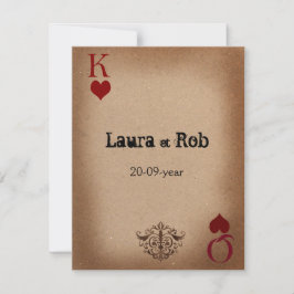 Rustikale Las Vegas Wedding Cards RSVP Karte