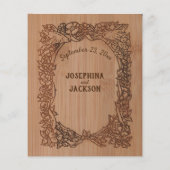 Rustikale Laser Cut Bird Floral Wedding (Rückseite)