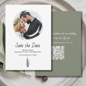 Rustikale Lässige Hochzeit von Pinienbäumen Save The Date