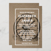 Rustikale Lastwagen-Rad-Hochzeits-Einladungen Einladung (Vorne/Hinten)