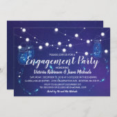 Rustikale Lateralleuchten auf Maurerglases Engagem Einladung (Vorne/Hinten)