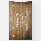 Rustikale Laterne beleuchtet Brautparty-Plakat Banner (Vertikal)