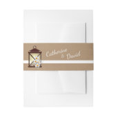 Rustikale Laterne mit Daisis Einladungsbanderole (Vorderseite Beispiel)