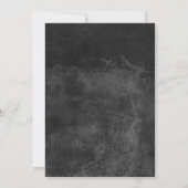 Rustikale Laterne & String Lights Chalkbaord Hochz Einladung (Rückseite)