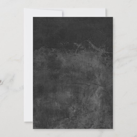 Rustikale Laterne & String Lights Chalkbaord Hochz Einladung (Rückseite)