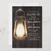 Rustikale Laternenleuchten-Anhänger Einladung (Vorderseite)