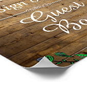 Rustikale Laternenleuchten unterschreiben unser Gä Poster (Ecke)