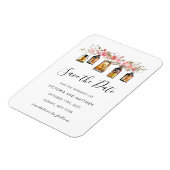 Rustikale Laternenpfeife speichern das Datum Magnet (Linke Seite)