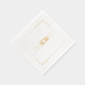 Rustikale Laternenschlange Art Floral Servietten Mit Folie (Rechts)