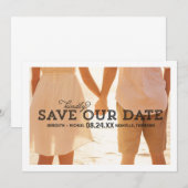 Rustikale Laune | Foto-Speichern-Sie-das-Datum Save The Date (Vorne/Hinten)