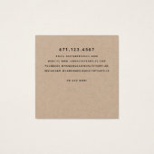 Rustikale Laurel Leaf Gestüt Earring Display Card (Rückseite)