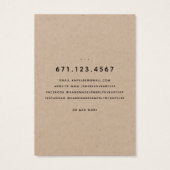 Rustikale Laurel Leaf Necklace Display Card (Rückseite)