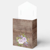 Rustikale Lavendel Blume Kinderdusche Gefallen Box Geschenkschachtel (Geöffnet)
