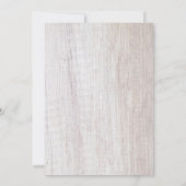 Rustikale Lavendel-Blütenschmetterlingsdusche Einladung (Rückseite)