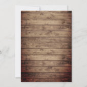 Rustikale Lavendel floral Jar String Lights Hochze Einladung (Rückseite)