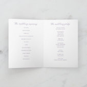 Rustikale Lavendel Lila Wildblume Wreath Wedding Programm (Innenseite)