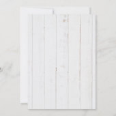 Rustikale Lavendel Purple Blumen Hochzeit einladen Einladung (Rückseite)