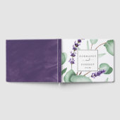 Rustikale Lavendel und Eukalyptus Wedding Gästebuch (Voll)
