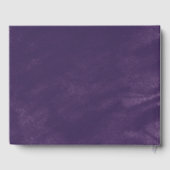 Rustikale Lavendel und Eukalyptus Wedding Gästebuch (Rückseite)