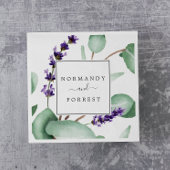 Rustikale Lavendel und Eukalyptus Wedding Serviette